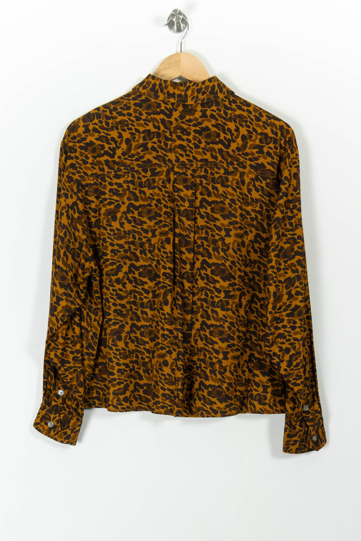 Chemise Léopard Marron et Noir - Taille S/36 de la marque FRNCH | PARAD99194 - Vendu par Paradigme - Image 4