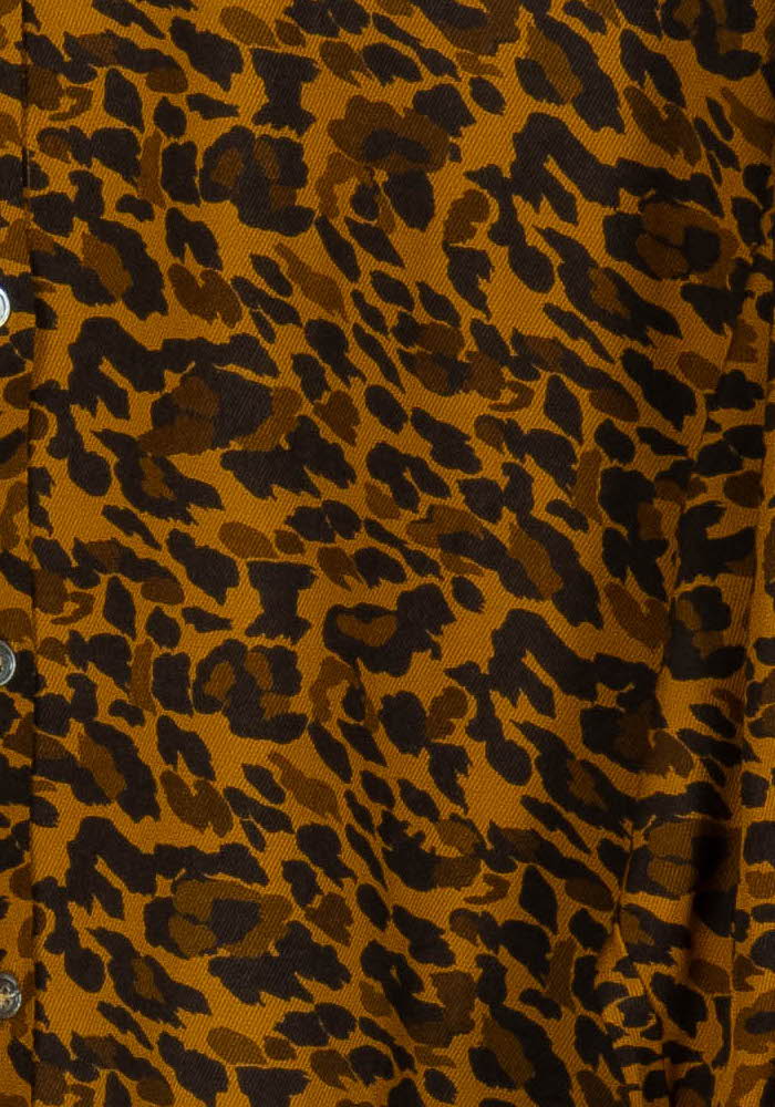 Chemise Léopard Marron et Noir - Taille S/36 de la marque FRNCH | PARAD99194 - Vendu par Paradigme - Image 3
