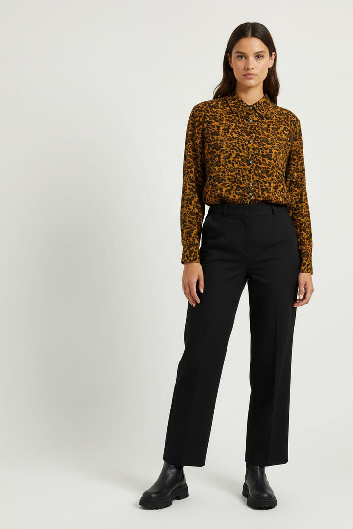 Chemise Léopard Marron et Noir - Taille S/36 de la marque FRNCH | PARAD99194 - Vendu par Paradigme - Image 1