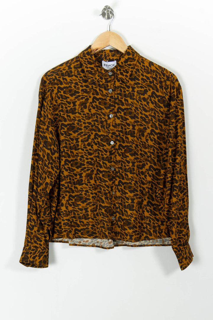 Chemise Léopard Marron et Noir - Taille S/36 de la marque FRNCH | PARAD99194 - Vendu par Paradigme - Image 2