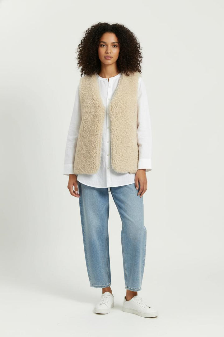 Gilet Sans Manches Beige - Taille S/36 de la marque Imprevu | PARAD99199 - Vendu par Paradigme - Image 1