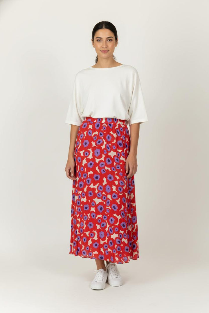 Jupe Longue Rouge et Violette - Taille XS/34 de la marque Imprevu | PARAD99201 - Vendu par Paradigme - Image 1