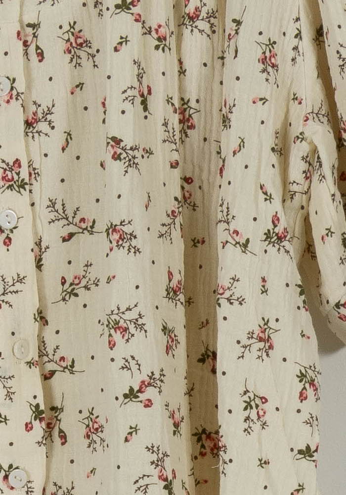 Blouse Beige à Fleurs - Taille S/36 de la marque ba&sh | PARAD99211 - Vendu par Paradigme - Image 3