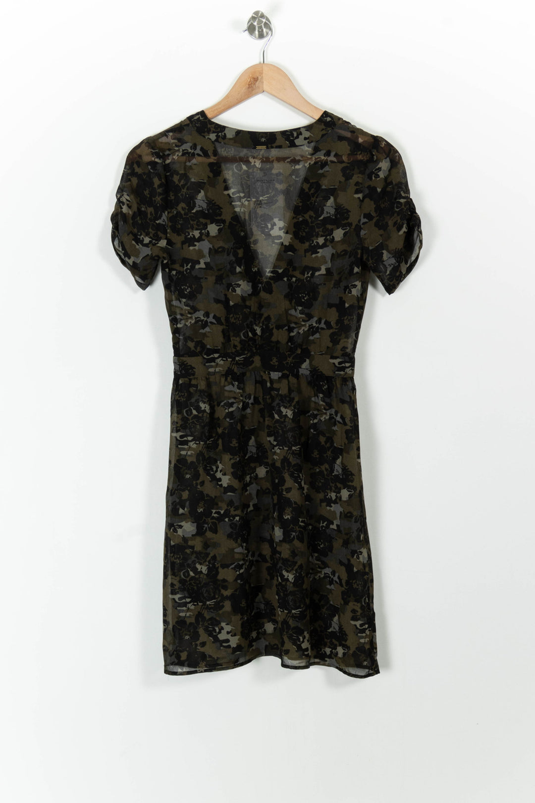 Robe Courte Verte et Noire - Taille S/36 de la marque IKKS | PARAD99224 - Vendu par Paradigme - Image 4
