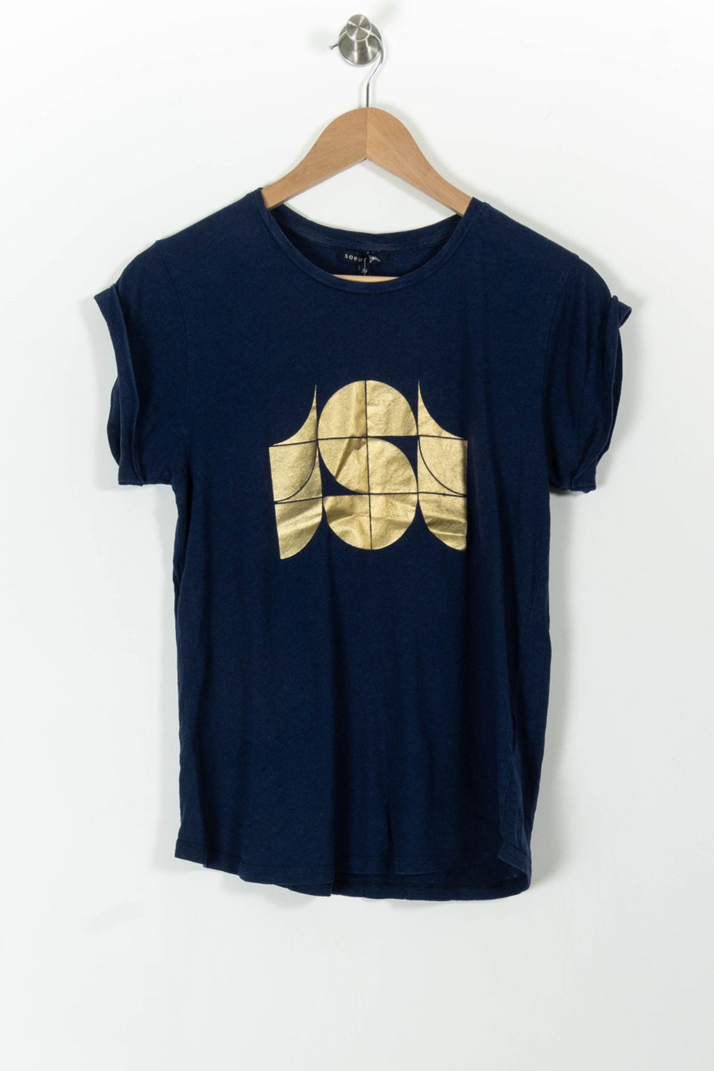Tee-shirt Bleu et Doré - Taille XS/34 de la marque Soeur | PARAD99229 - Vendu par Paradigme - Image 2