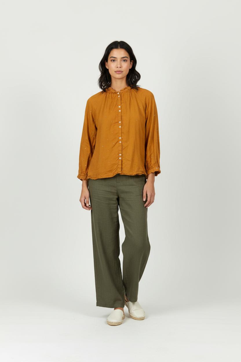 Blouse Orange - Taille XS/34 de la marque Emile & Ida | PARAD99234 - Vendu par Paradigme - Image 1