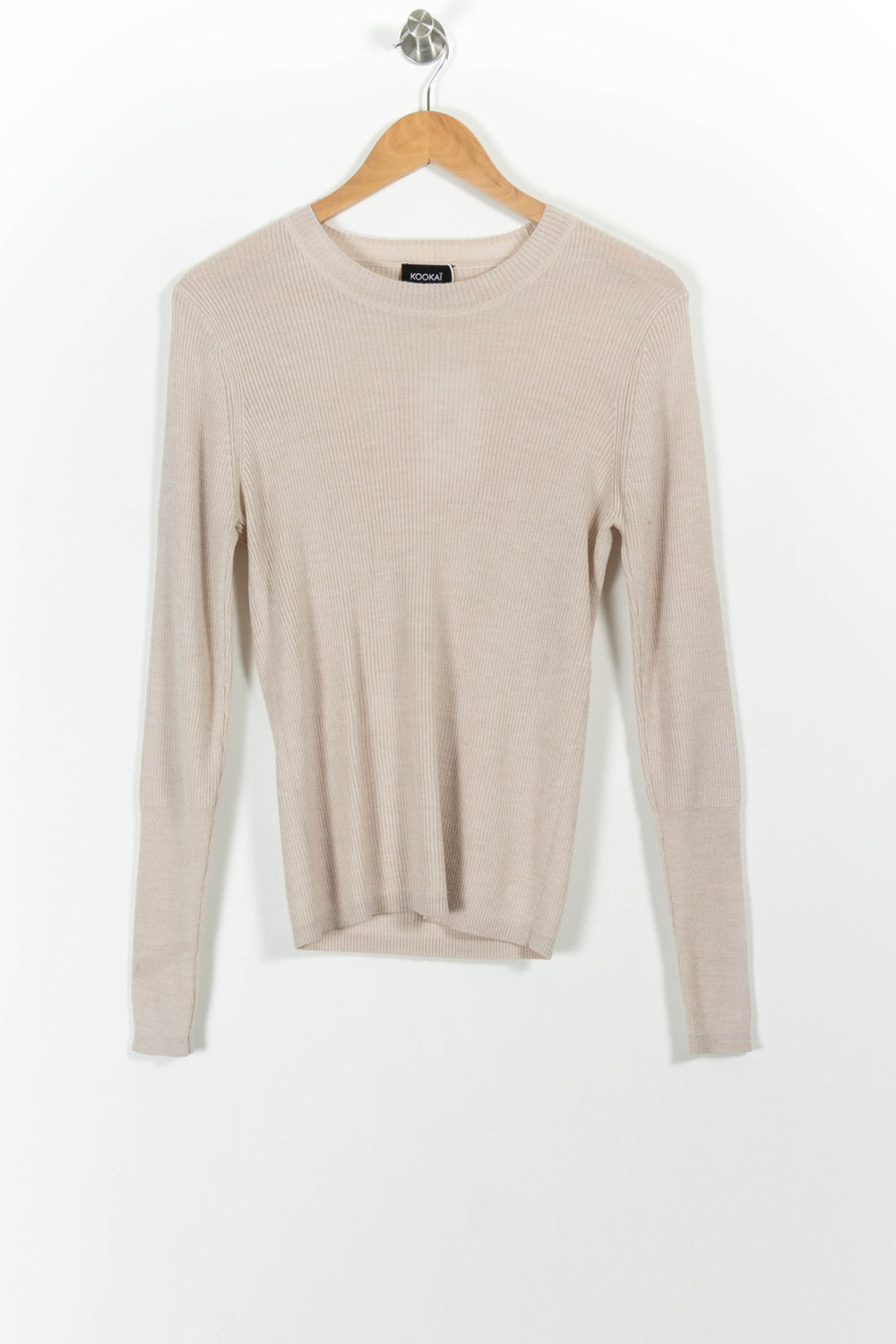 Pull Beige - Taille L/40 de la marque Kookai | PARAD99235 - Vendu par Paradigme - Image 2