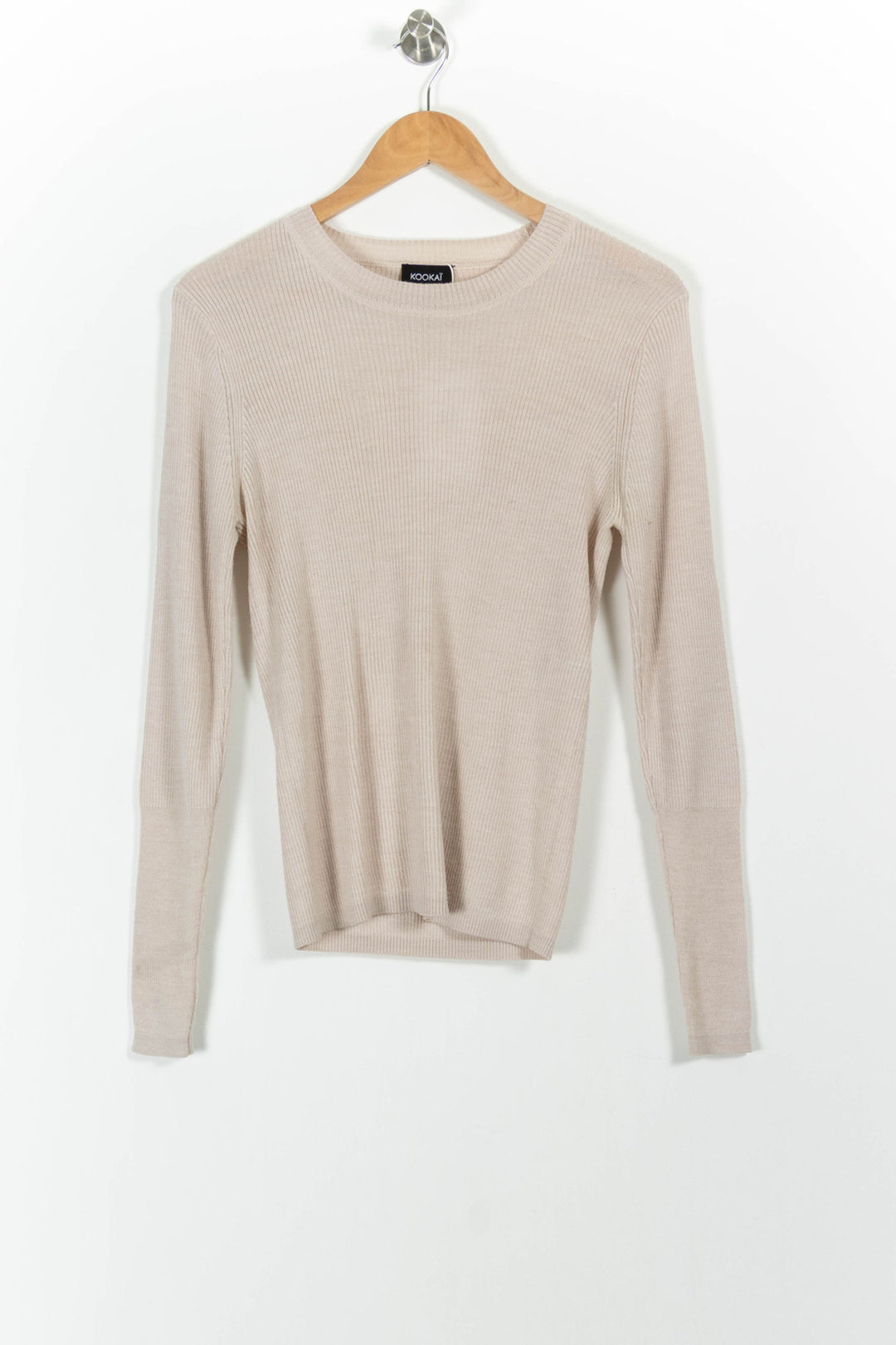 Pull Beige - Taille L/40 de la marque Kookai | PARAD99235 - Vendu par Paradigme - Image 2