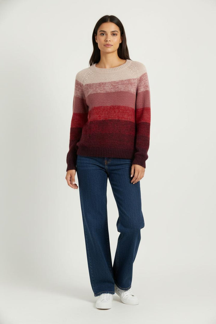 Pull Rouge et Rose - Taille L/40 de la marque Kookai | PARAD99236 - Vendu par Paradigme - Image 1