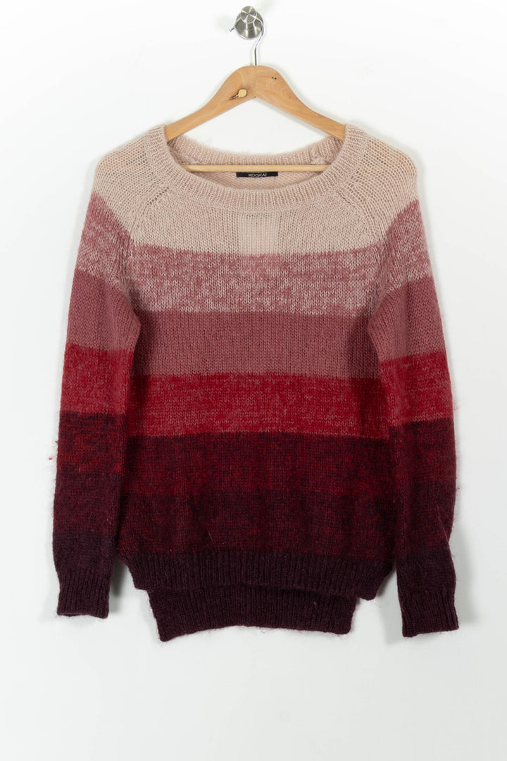 Pull Rouge et Rose - Taille L/40 de la marque Kookai | PARAD99236 - Vendu par Paradigme - Image 2