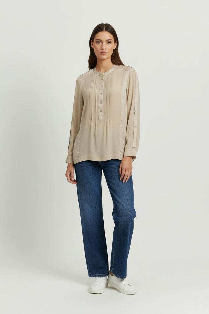 Blouse Beige - Taille L/40 de la marque Gerard Darel | PARAD99247 - Vendu par Paradigme - Image 1