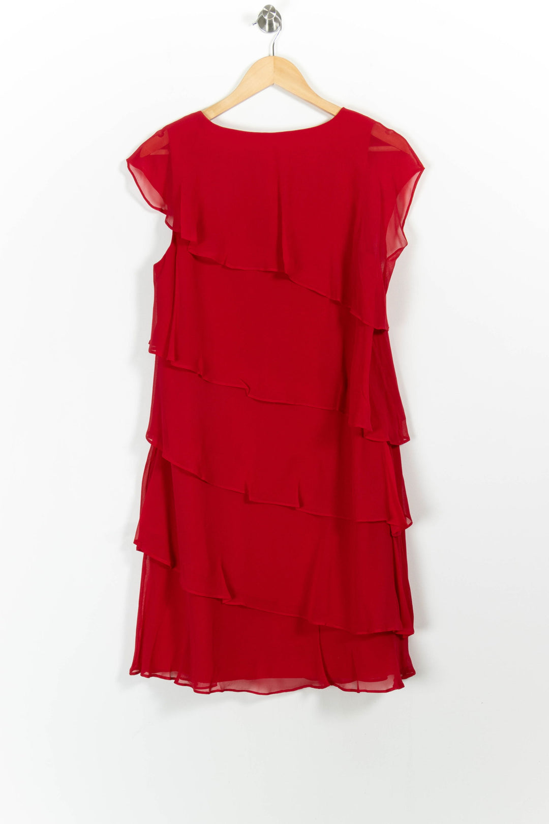 Robe Volantée Rouge - Taille M/38 de la marque Maison 123 | PARAD99252 - Vendu par Paradigme - Image 4
