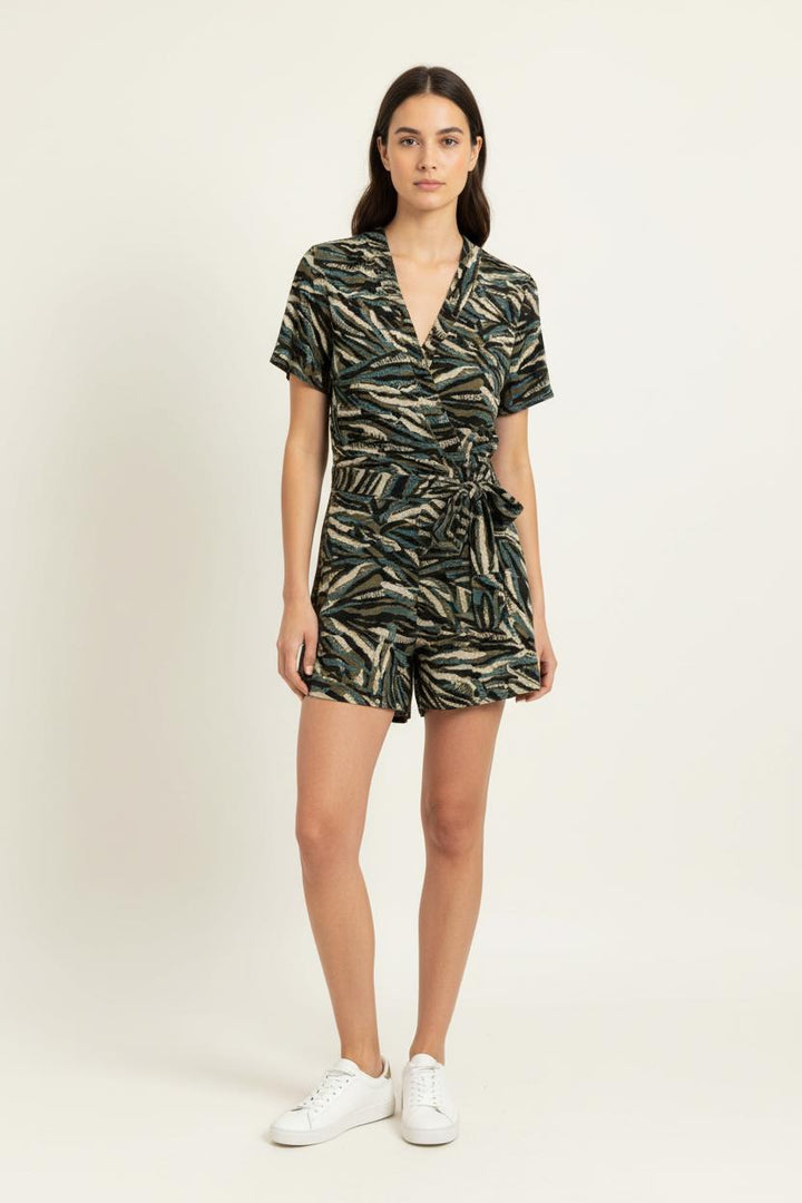 Combishort Verte et Noire - Taille M/38 de la marque IKKS | PARAD99253 - Vendu par Paradigme - Image 1