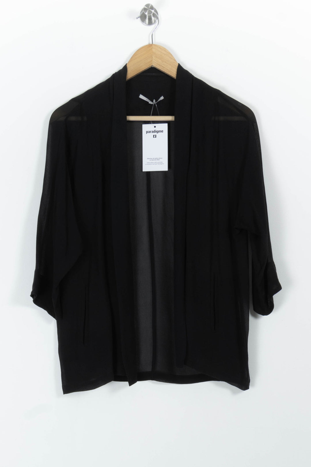 Kimono Noir - Taille L/40 de la marque Gerard Darel | PARAD99254 - Vendu par Paradigme - Image 2