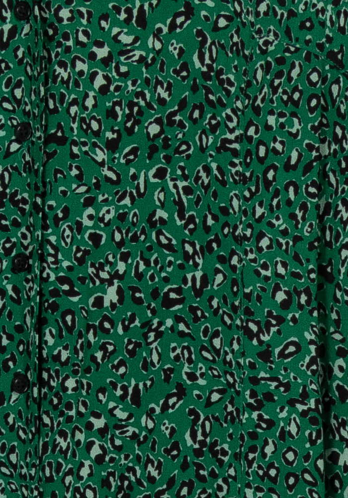 Robe Imprimée Verte - Taille L/40 de la marque IKKS | PARAD99256 - Vendu par Paradigme - Image 3