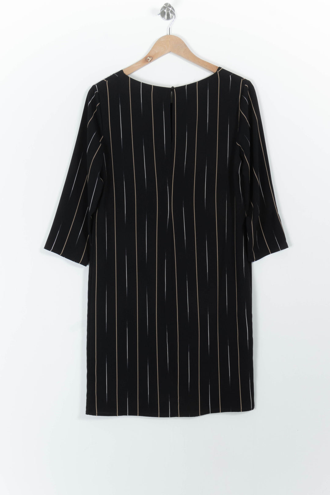 Robe Droite Noire et Beige - Taille M/38 de la marque La Fée Maraboutée | PARAD99262 - Vendu par Paradigme - Image 4