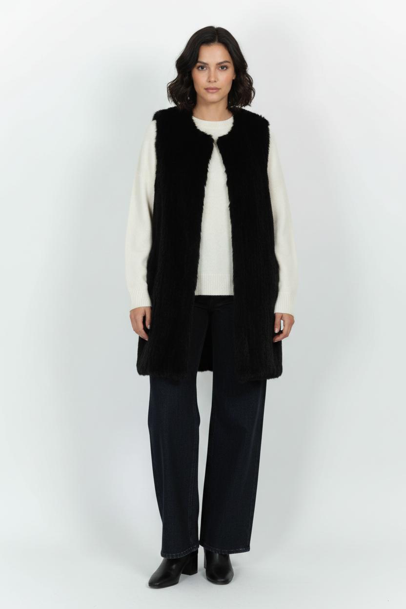 Gilet Sans Manches Noir - Taille S/36 de la marque Kookai | PARAD99267 - Vendu par Paradigme - Image 1