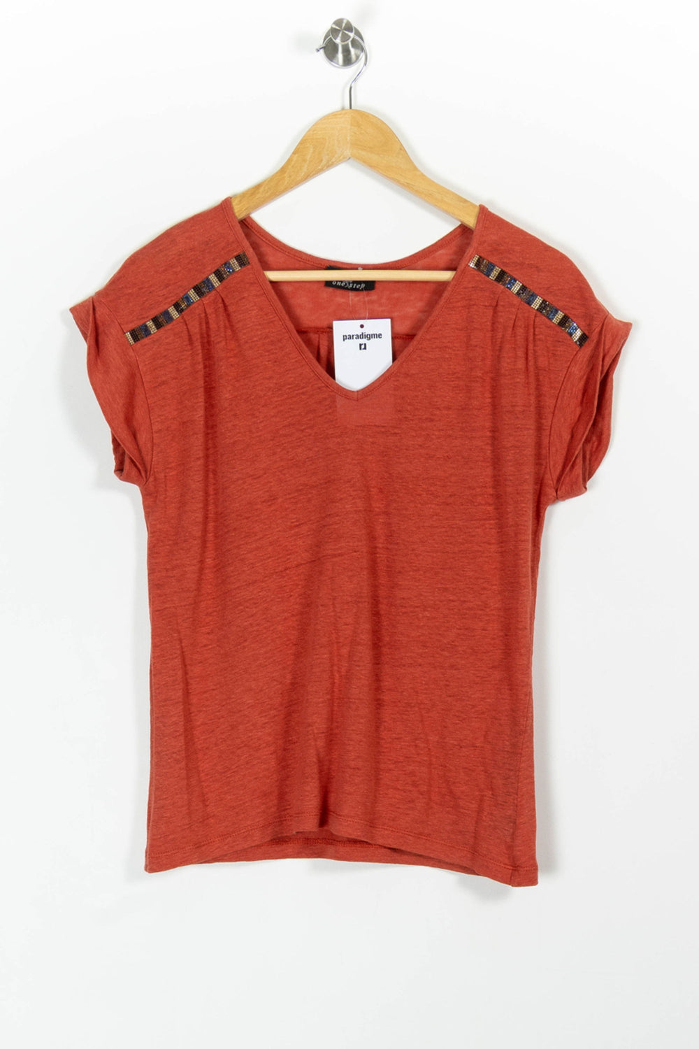 Tee-shirt Orange - Taille S/36 de la marque One Step | PARAD99281 - Vendu par Paradigme - Image 2