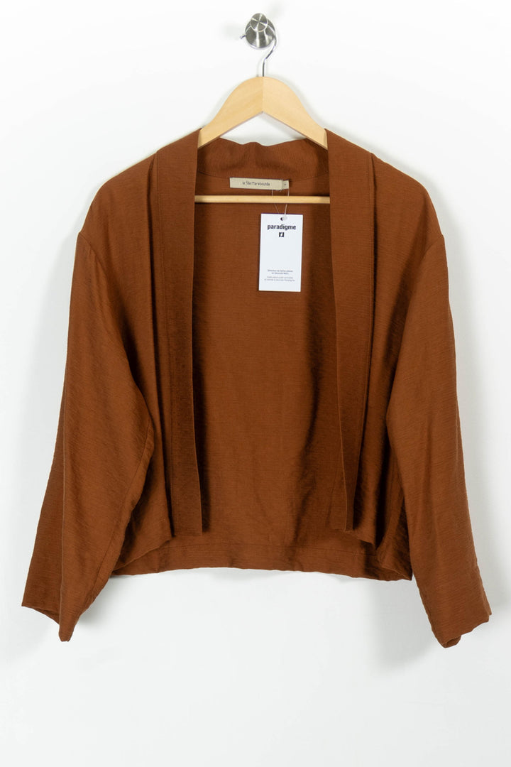 Kimono Marron - Taille S/36 de la marque La Fée Maraboutée | PARAD99285 - Vendu par Paradigme - Image 2