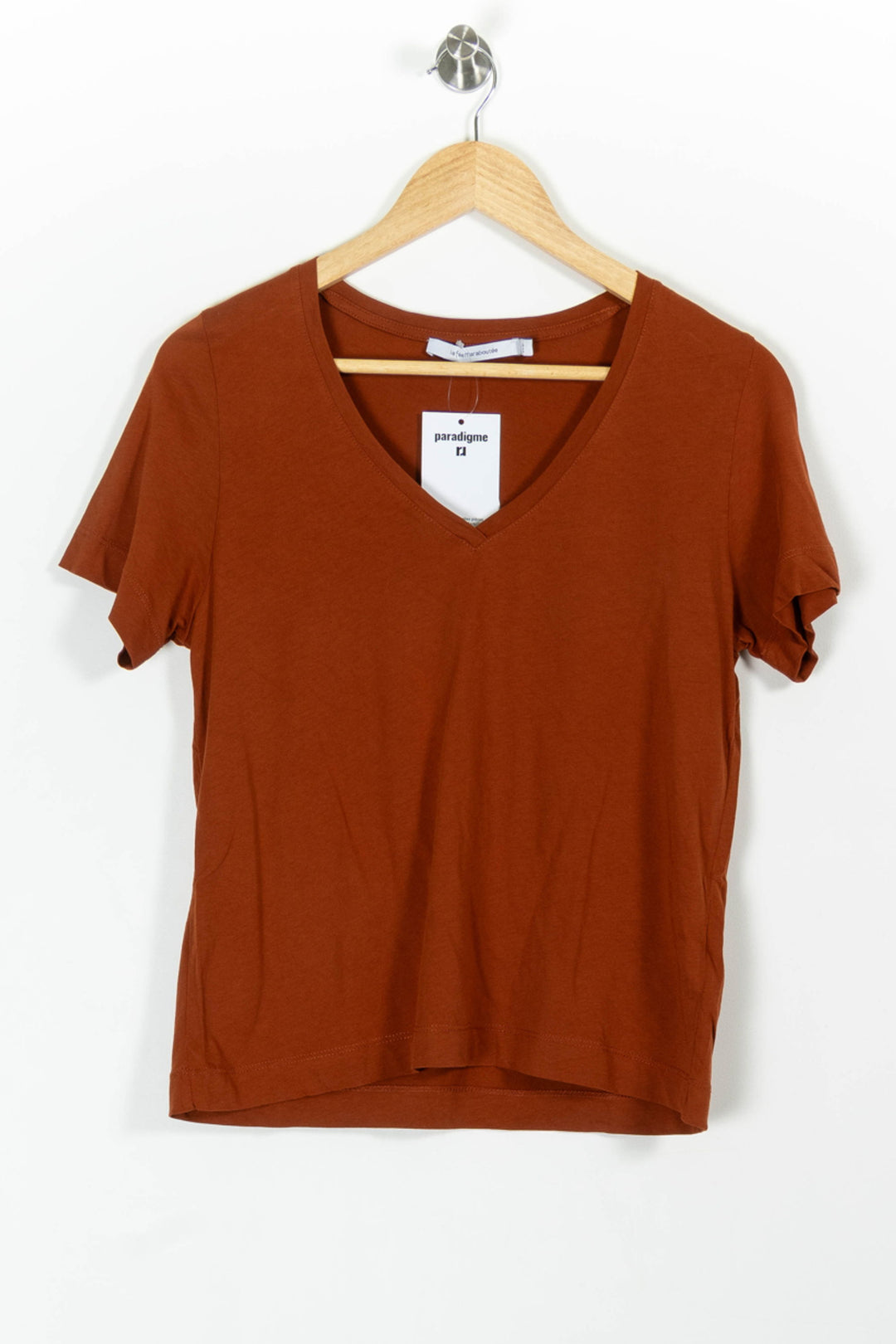 Tee-shirt Marron - Taille XS/34 de la marque La Fée Maraboutée | PARAD99286 - Vendu par Paradigme - Image 2