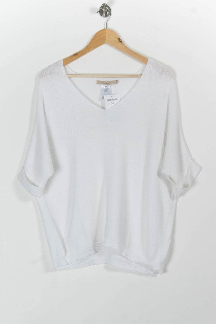 Pull Blanc - Taille S/36 de la marque La Fée Maraboutée | PARAD99287 - Vendu par Paradigme - Image 2