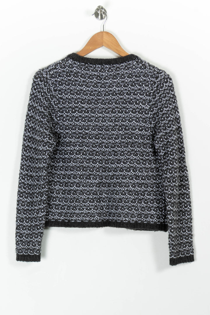 Gilet Noir et Blanc - Taille XS/34 de la marque La Fée Maraboutée | PARAD99288 - Vendu par Paradigme - Image 4