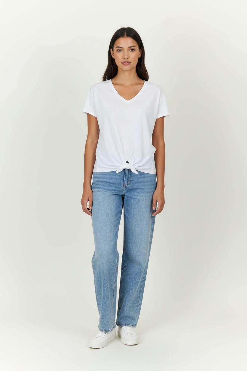 T-shirt Blanc - Taille XS/34 de la marque La Fée Maraboutée | PARAD99290 - Vendu par Paradigme - Image 1