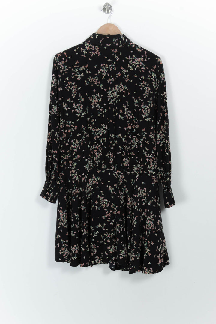 Robe Chemisier Noire et Fleurie - Taille L/40 de la marque Comptoir des Cotonniers | PARAD99292 - Vendu par Paradigme - Image 4