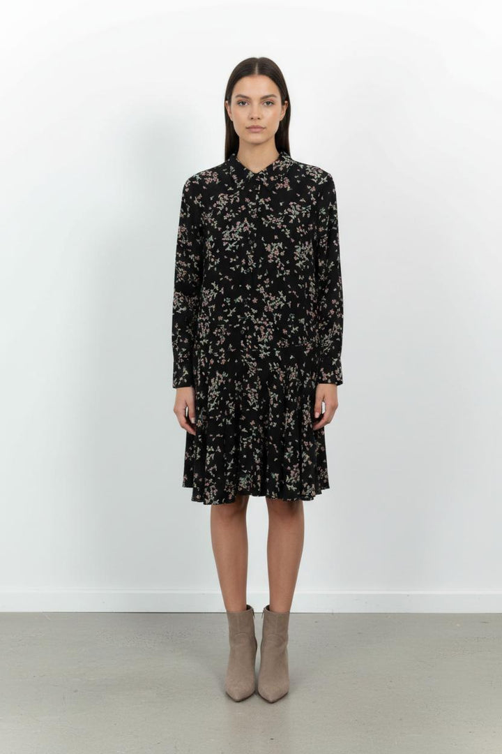 Robe Chemisier Noire et Fleurie - Taille L/40 de la marque Comptoir des Cotonniers | PARAD99292 - Vendu par Paradigme - Image 1
