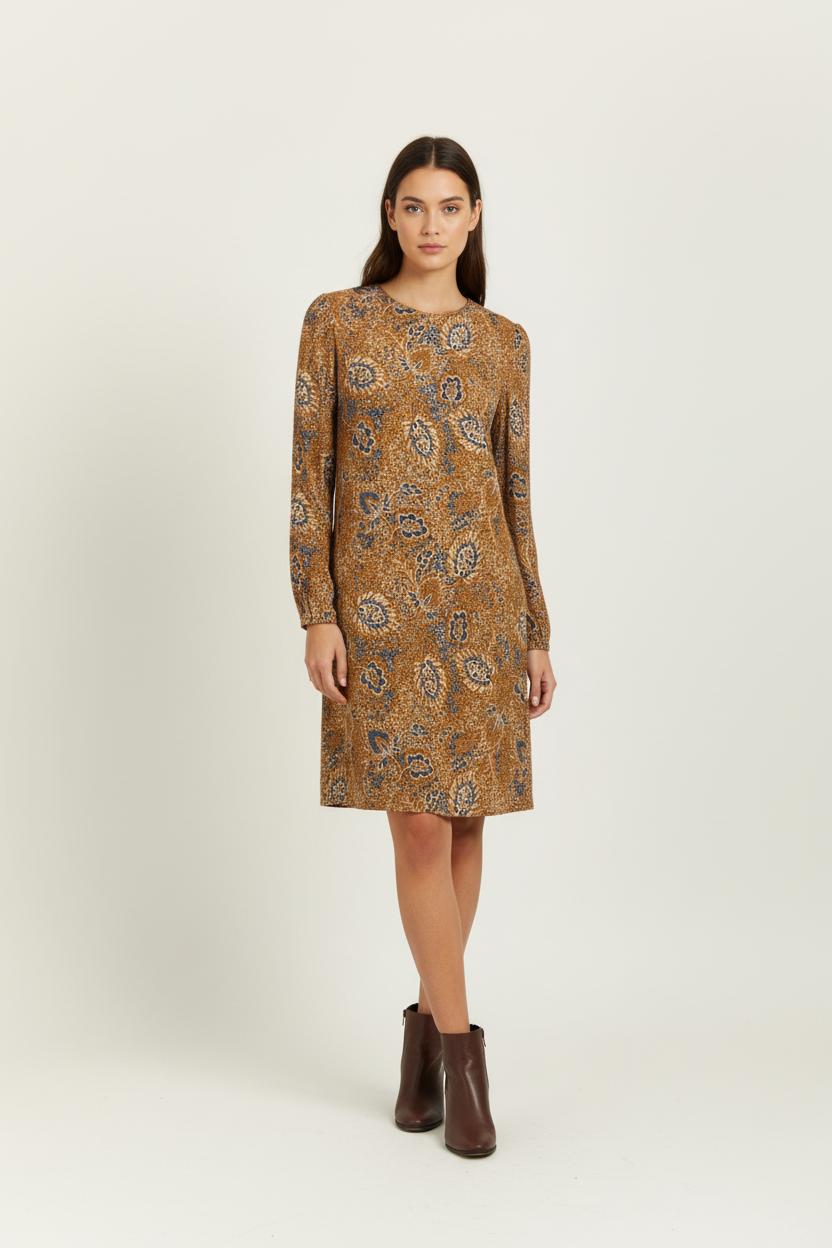 Robe Jaune et Bleue - Taille M/38 de la marque La Fée Maraboutée | PARAD99293 - Vendu par Paradigme - Image 1