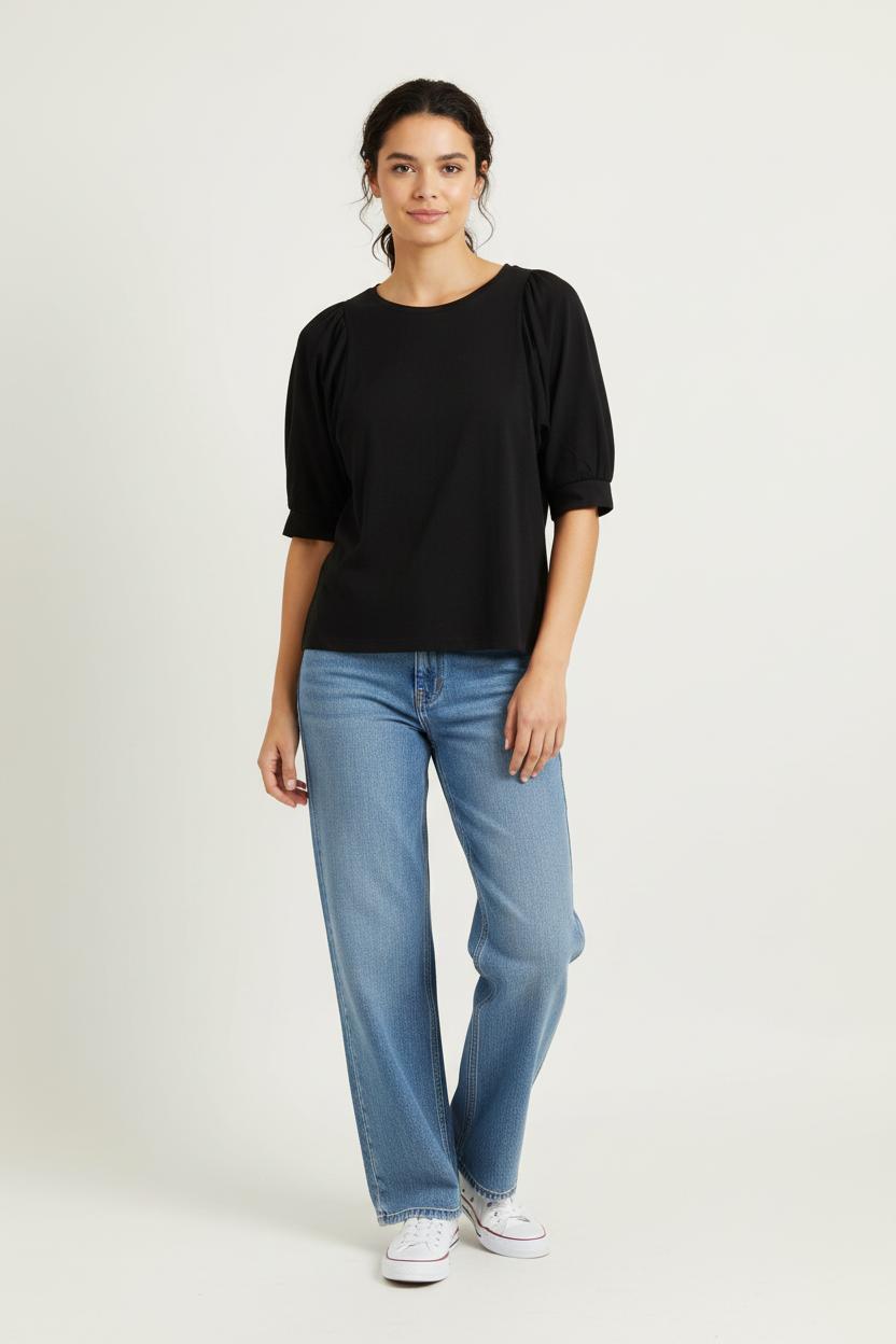 Tee-shirt Noir - Taille S/36 de la marque La Fée Maraboutée | PARAD99294 - Vendu par Paradigme - Image 1