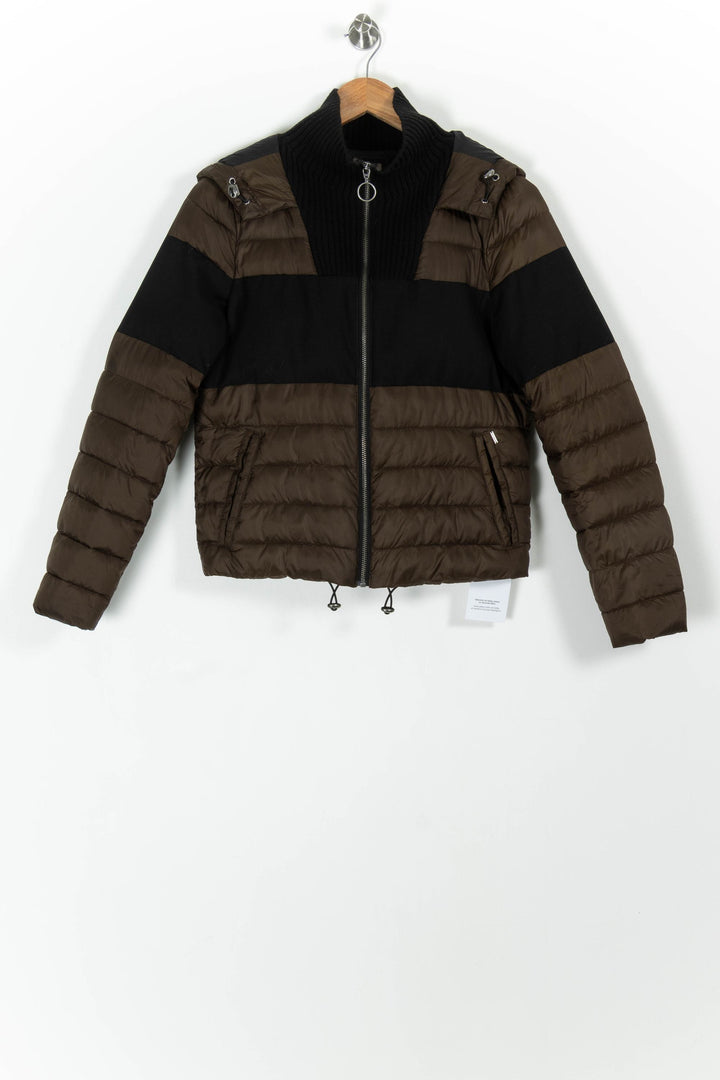Doudoune Marron et Noire - Taille S/36 de la marque IKKS | PARAD99300 - Vendu par Paradigme - Image 2