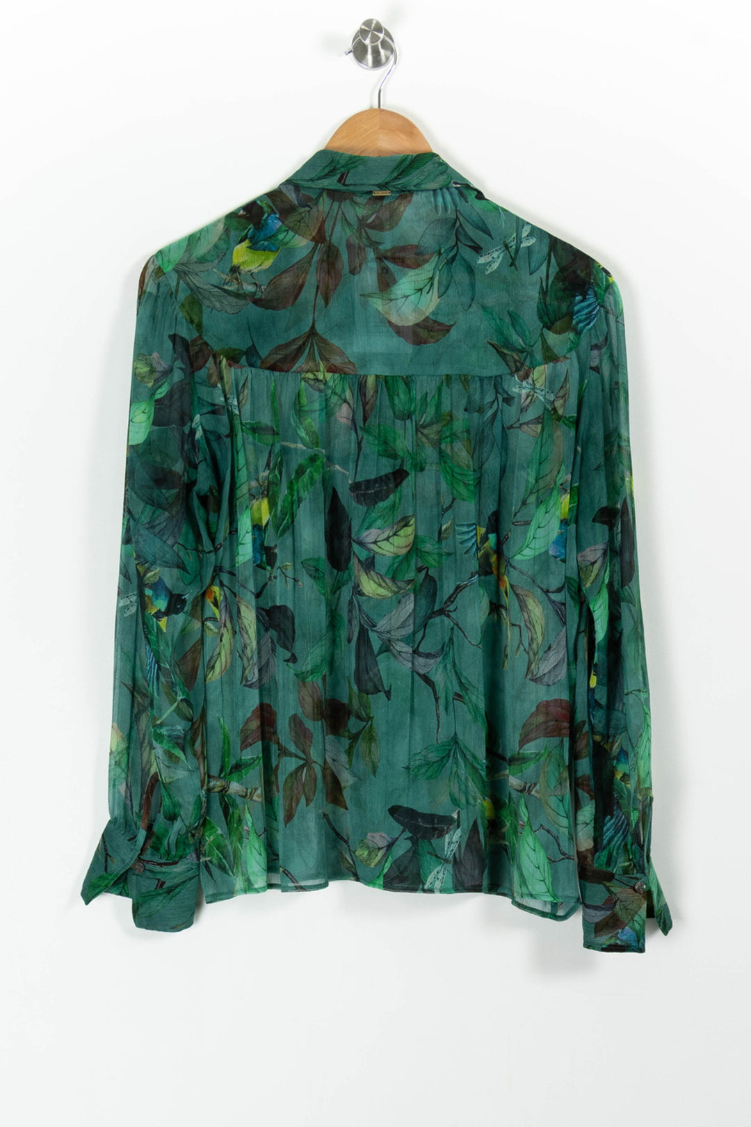 Blouse Verte et Marron - Taille L/40 de la marque I.Code | PARAD99302 - Vendu par Paradigme - Image 4