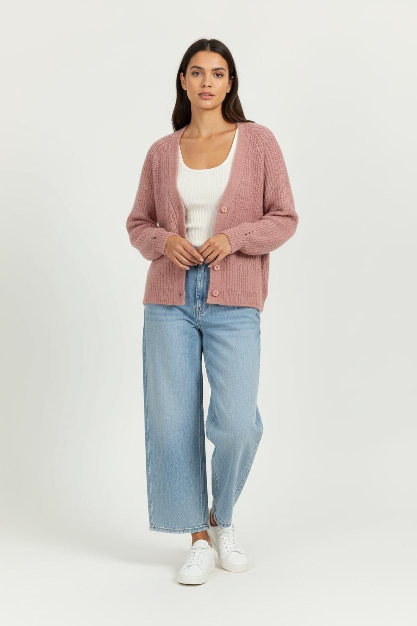 Cardigan Rose - Taille S/36 de la marque Grace & Mila | PARAD99303 - Vendu par Paradigme - Image 1