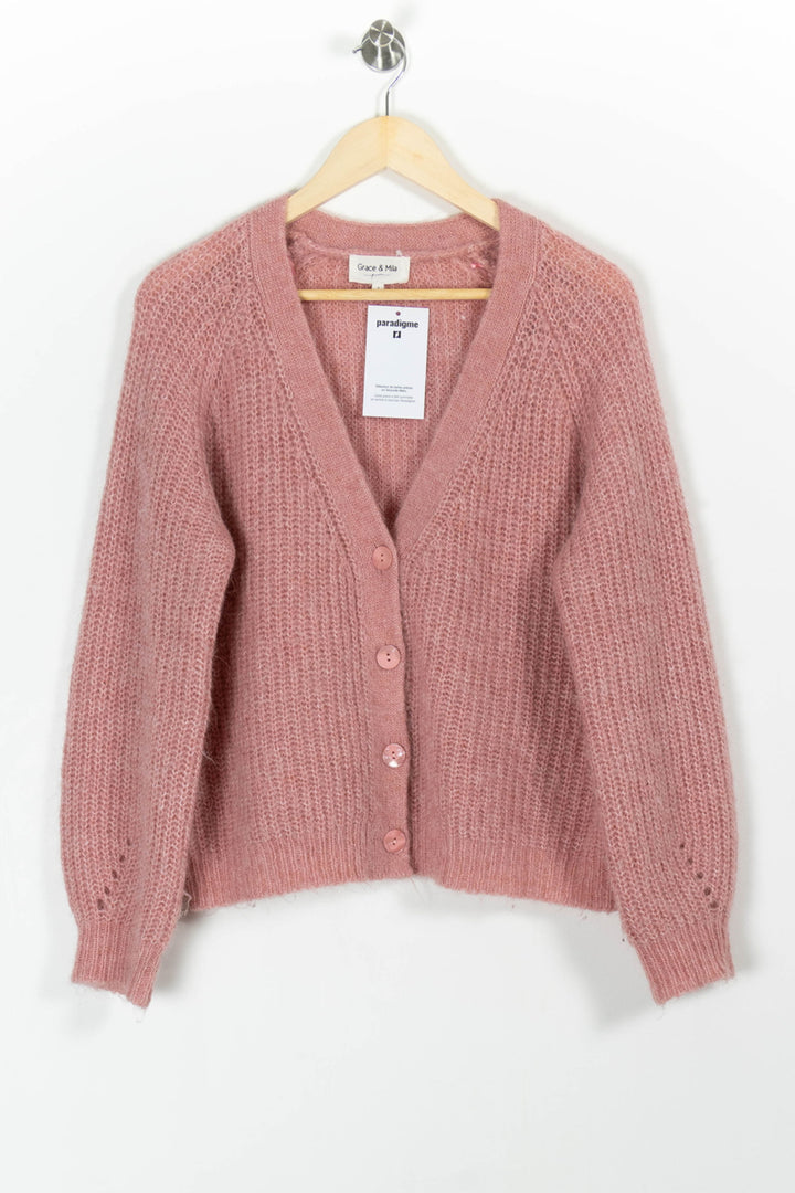 Cardigan Rose - Taille S/36 de la marque Grace & Mila | PARAD99303 - Vendu par Paradigme - Image 2