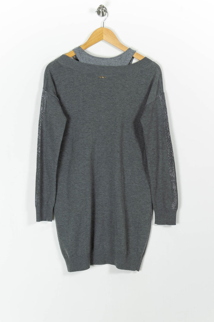 Robe Pull Grise - Taille S/36 de la marque Liu Jo | PARAD99309 - Vendu par Paradigme - Image 4