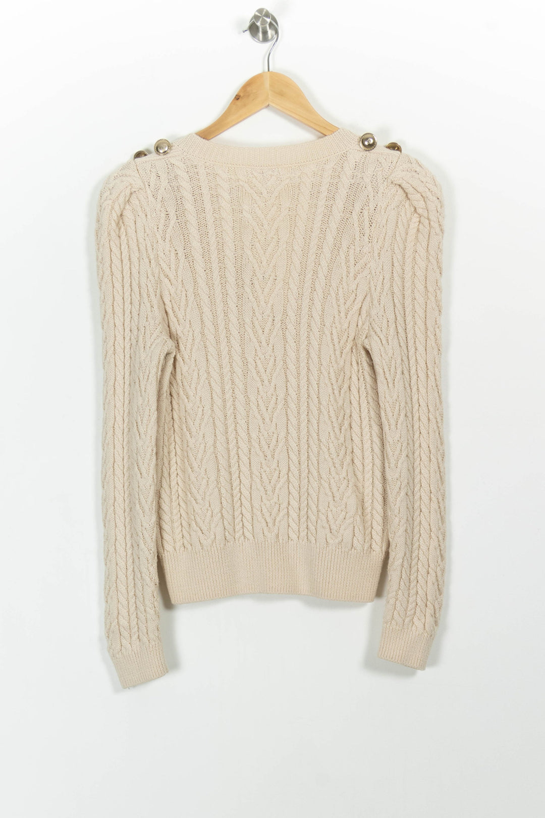 Pull Beige - Taille S/36 de la marque Claudie Pierlot | PARAD99310 - Vendu par Paradigme - Image 4