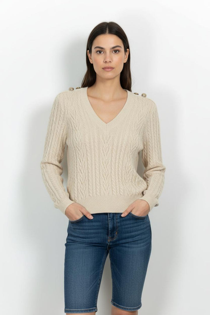 Pull Beige - Taille S/36 de la marque Claudie Pierlot | PARAD99310 - Vendu par Paradigme - Image 1