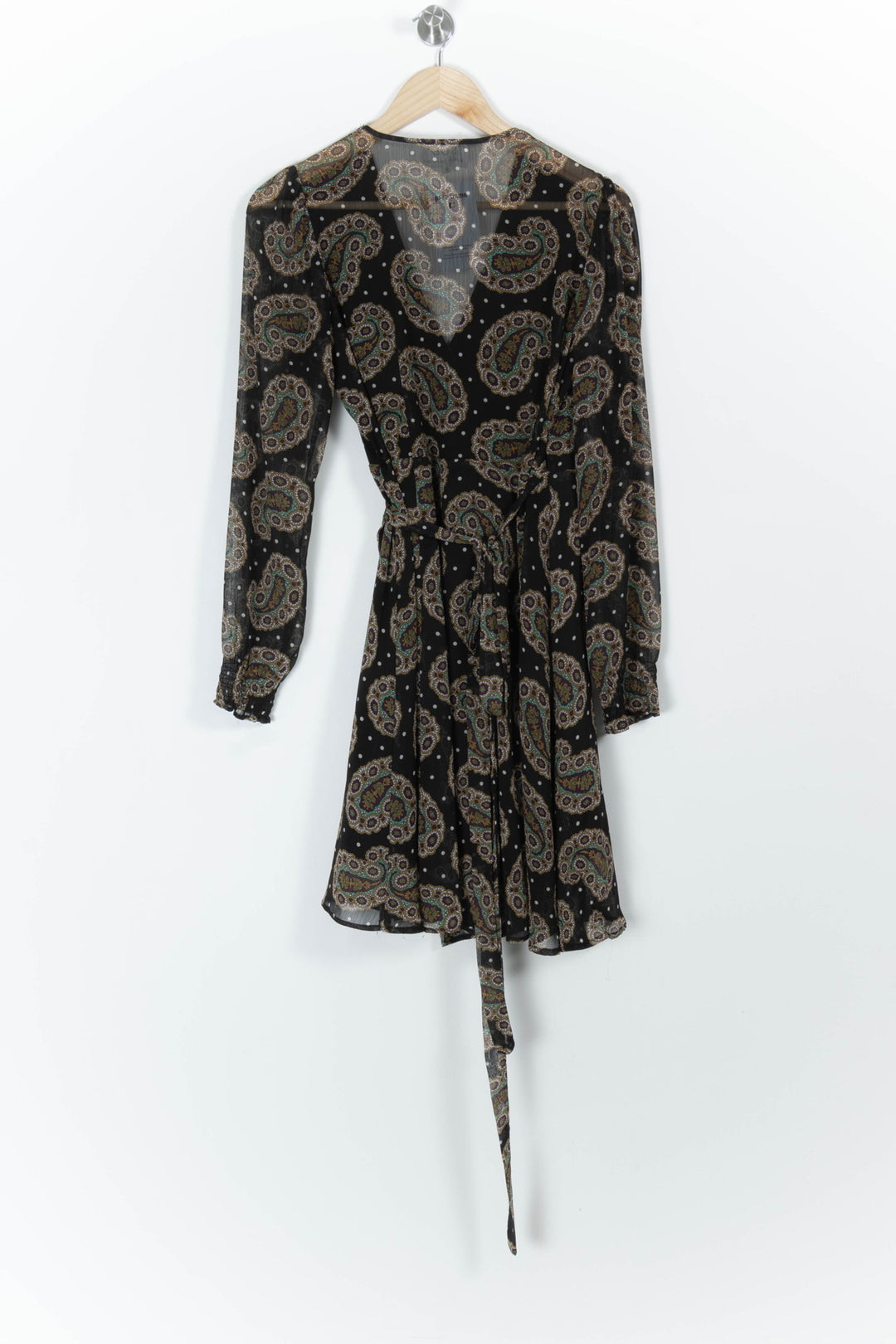 Robe Portefeuille Noire et Marron - Taille M/38 de la marque Sud express | PARAD99317 - Vendu par Paradigme - Image 4