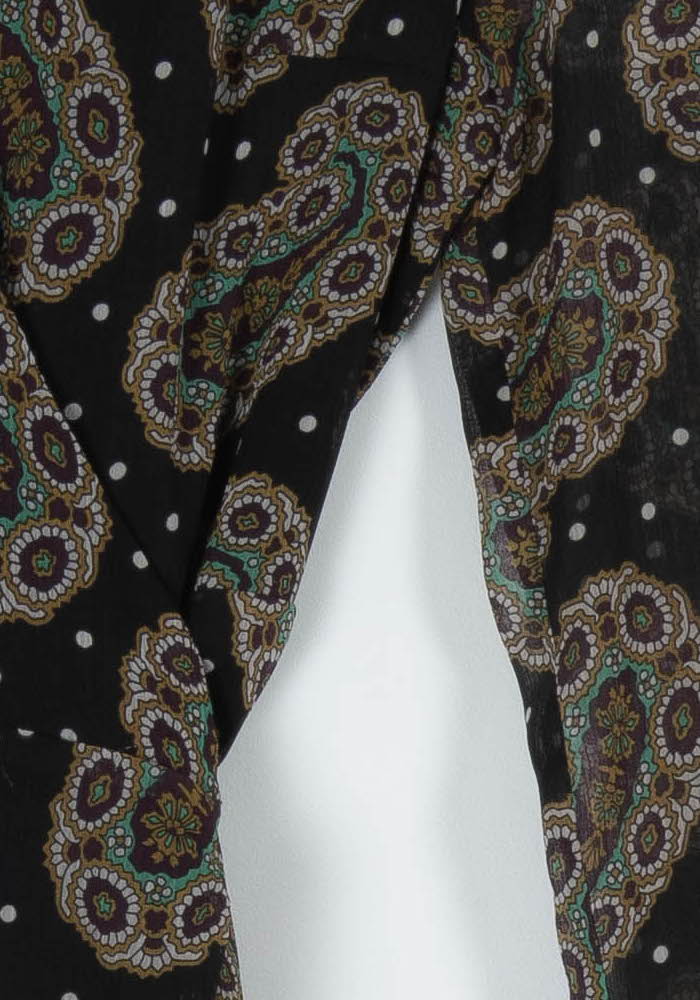 Robe Portefeuille Noire et Marron - Taille M/38 de la marque Sud express | PARAD99317 - Vendu par Paradigme - Image 3