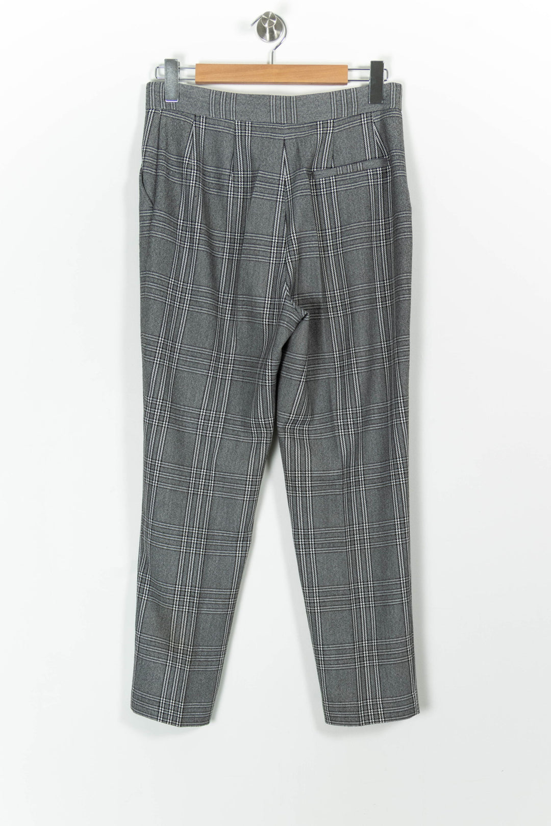 Pantalon À Carreaux Gris - Taille L/40 de la marque Maje | PARAD99321 - Vendu par Paradigme - Image 4