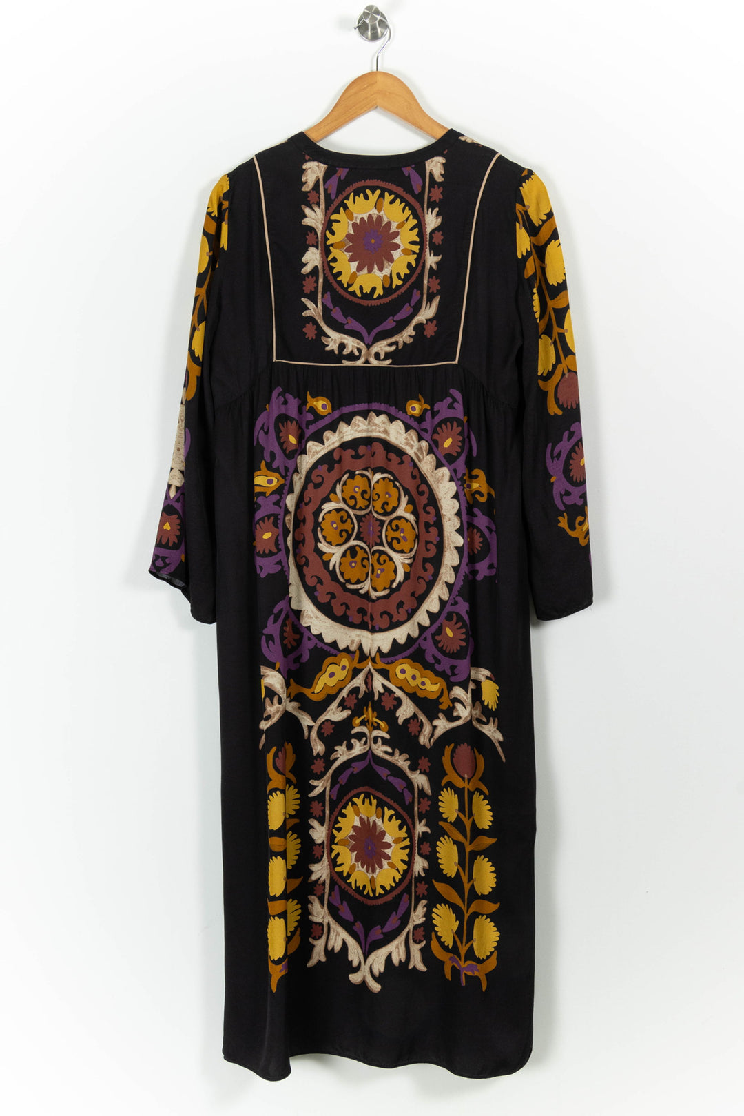 Robe Longue Noire et Jaune - Taille M/38 de la marque ba&sh | PARAD99323 - Vendu par Paradigme - Image 4