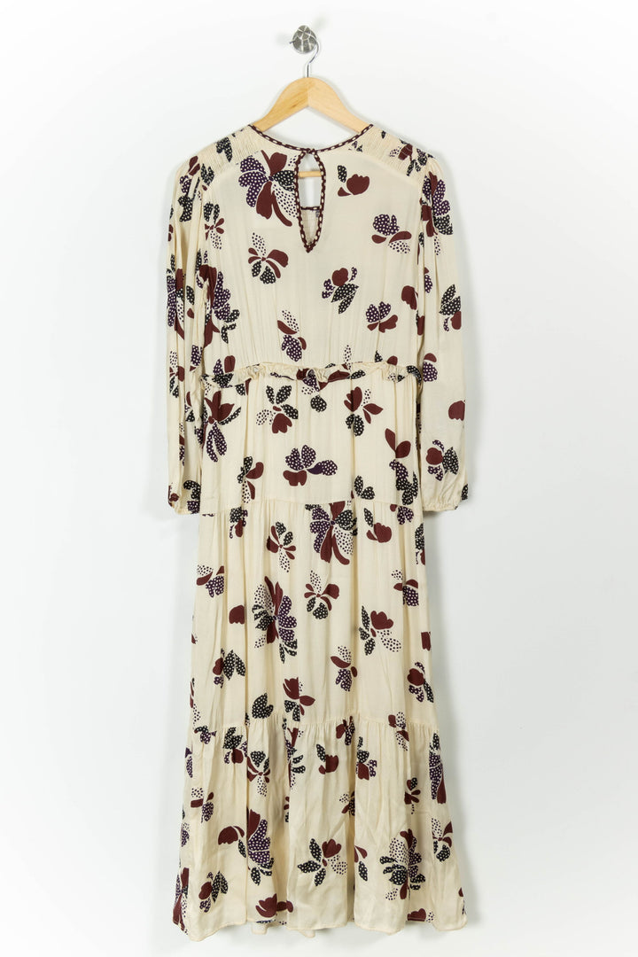 Robe Longue Écrue et Bordeaux - Taille M/38 de la marque ba&sh | PARAD99324 - Vendu par Paradigme - Image 4