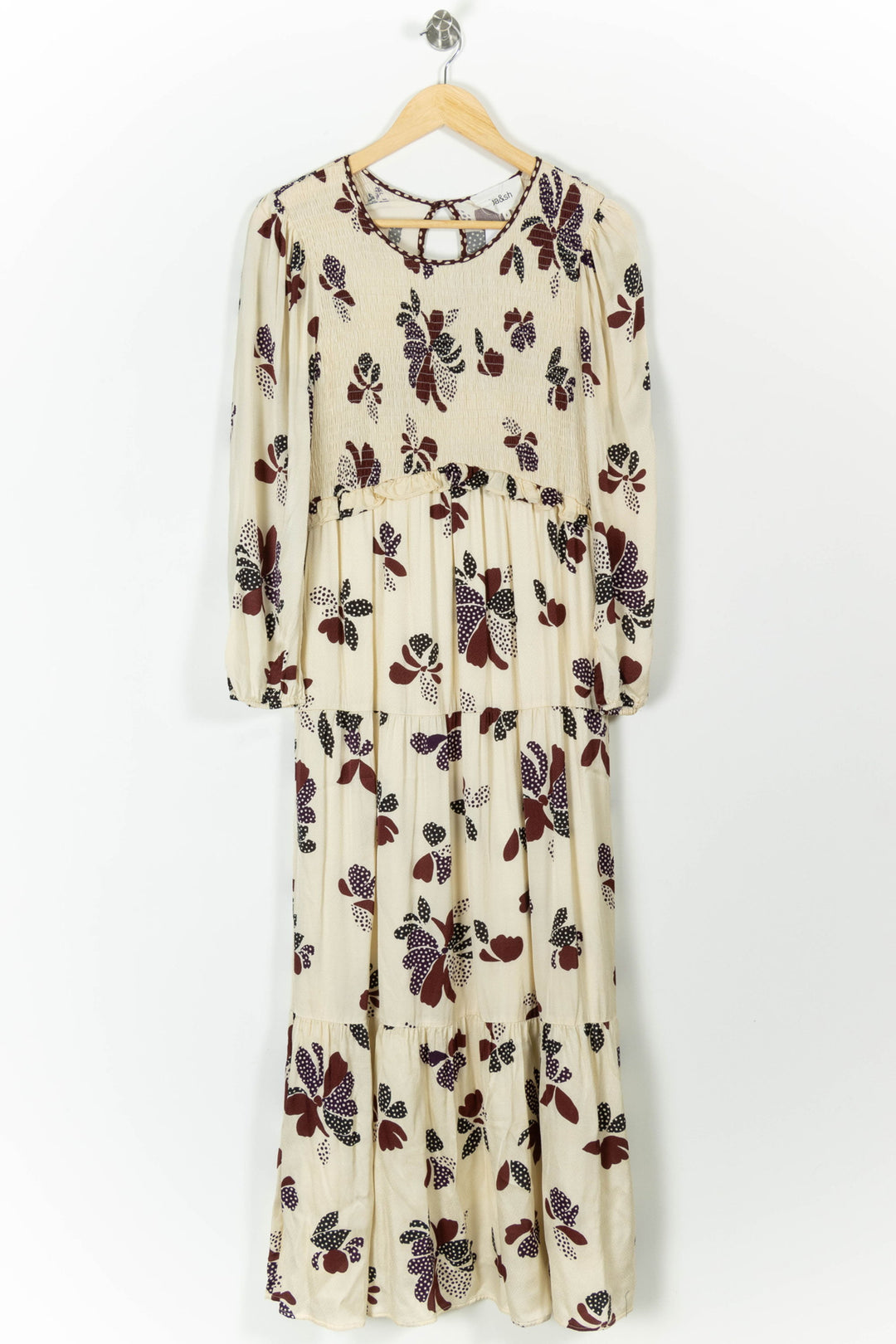 Robe Longue Écrue et Bordeaux - Taille M/38 de la marque ba&sh | PARAD99324 - Vendu par Paradigme - Image 2