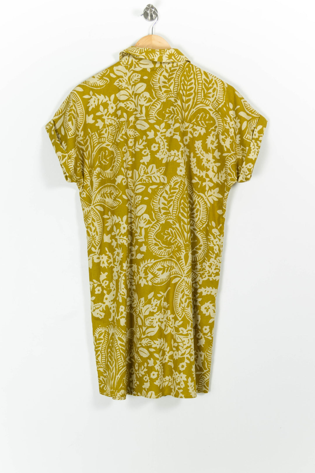 Robe Chemise Or et Blanc - Taille S/36 de la marque Maison 123 | PARAD99326 - Vendu par Paradigme - Image 4