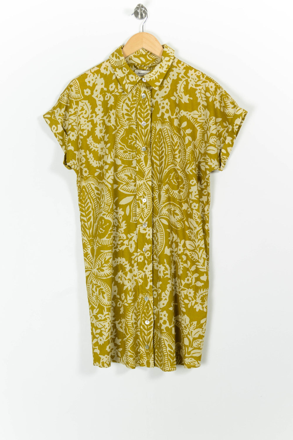 Robe Chemise Or et Blanc - Taille S/36 de la marque Maison 123 | PARAD99326 - Vendu par Paradigme - Image 2