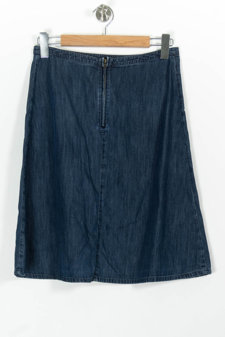 Jupe Midi Bleue - Taille M/38 de la marque Caroll | PARAD99329 - Vendu par Paradigme - Image 4