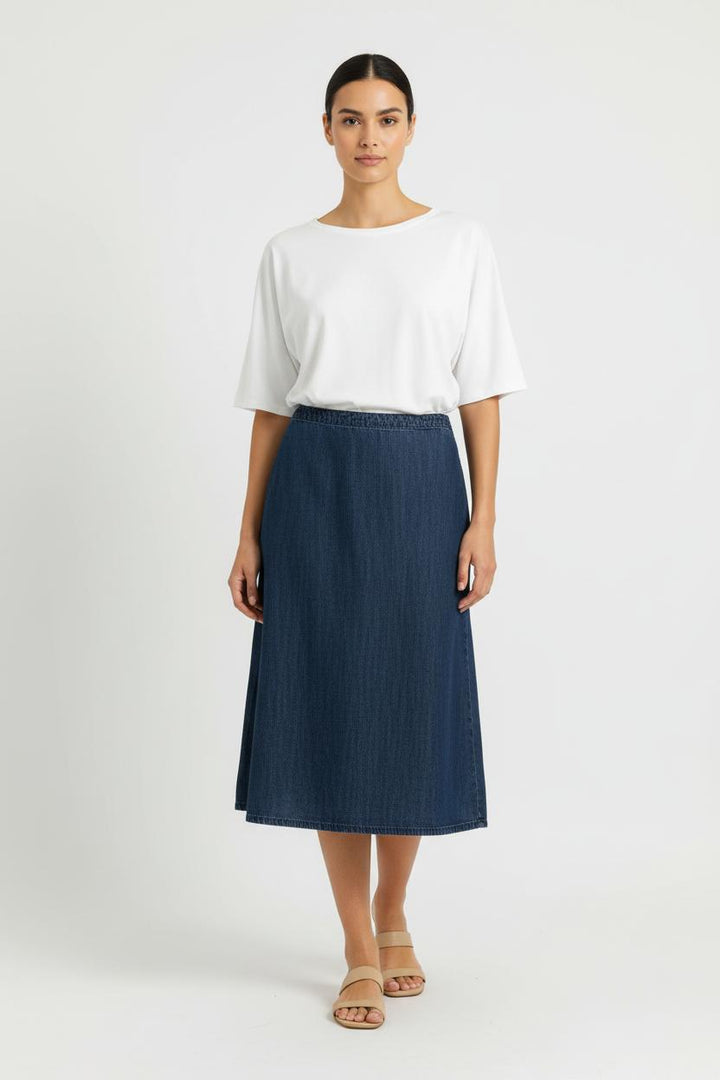 Jupe Midi Bleue - Taille M/38 de la marque Caroll | PARAD99329 - Vendu par Paradigme - Image 1