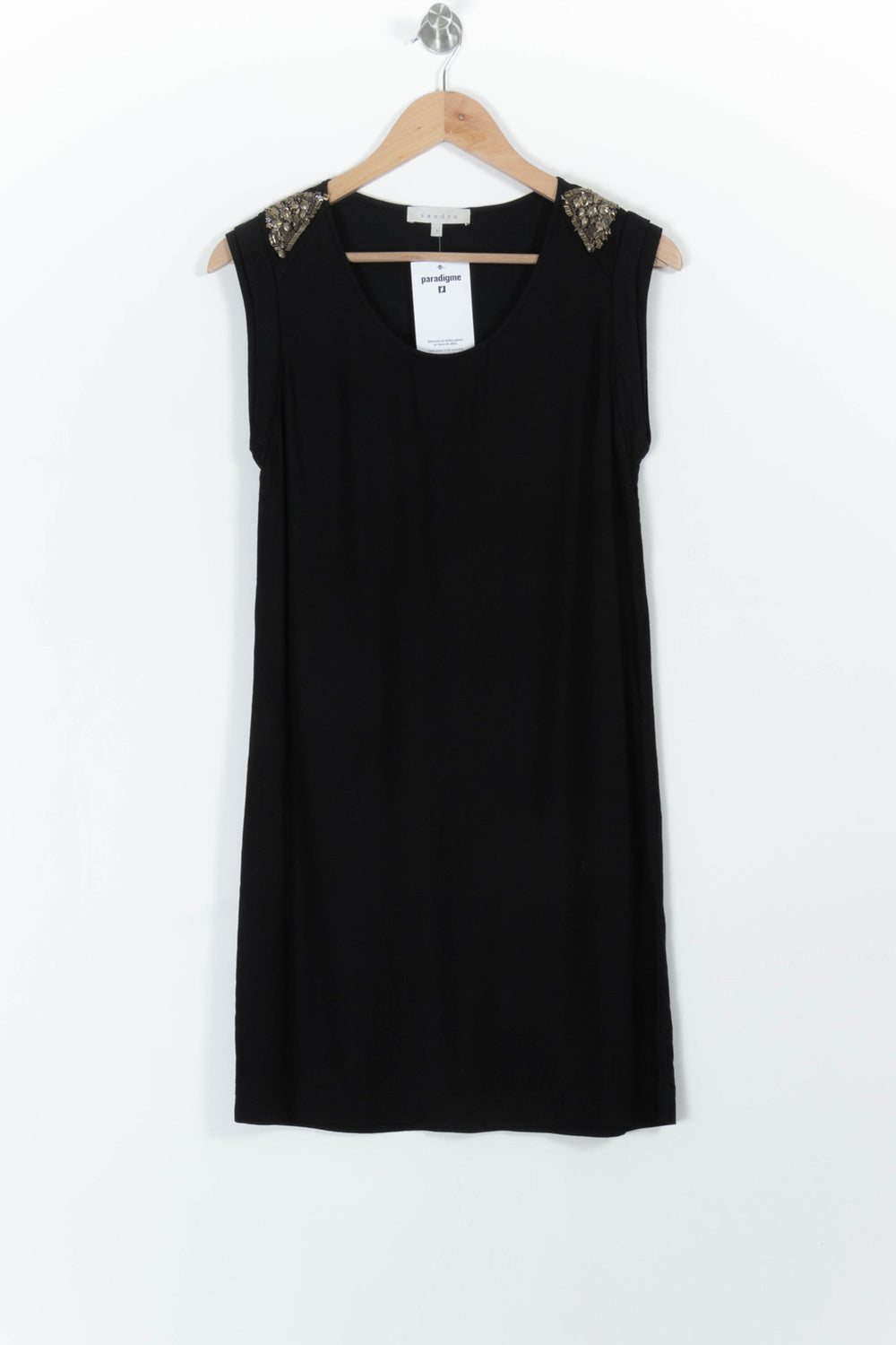 Robe Noire - Taille S/36 de la marque Sandro | PARAD99333 - Vendu par Paradigme - Image 2