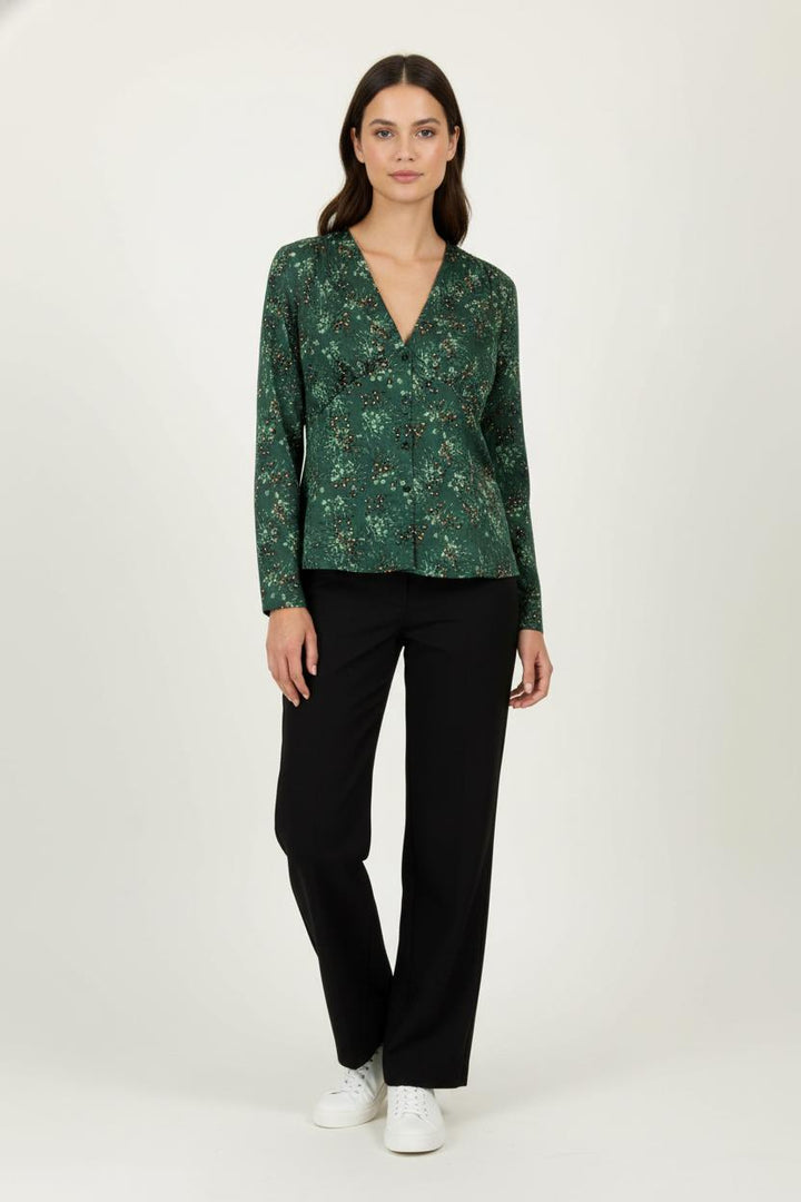 Blouse Verte - Taille S/36 de la marque IKKS | PARAD99334 - Vendu par Paradigme - Image 1